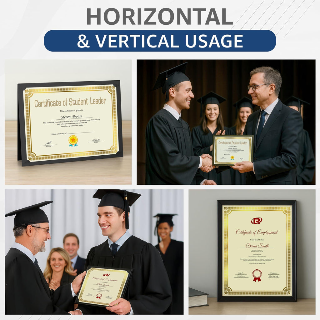 100 Certificate Paper 8.5 x 11 for Printing Blank Certificate Papers for Award Certificates Diploma Paper Premium Gold Foil Award Papers Cardstock for Awards Certificates Graduation