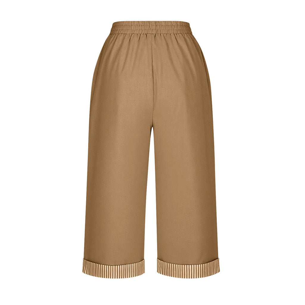Summer New European And American Style Casual Cropped Pants