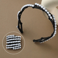 Pearl folding headband-black-resin-1 piece