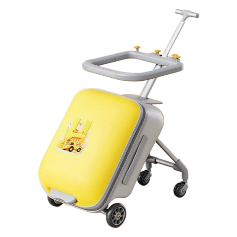 20 Inch Detachable Suitcase, Children's Riding Luggage, TSA Lock, Universal Wheels Multifunctional Lockable Rolling Suitcase, With USB Port, Suitable For Travel