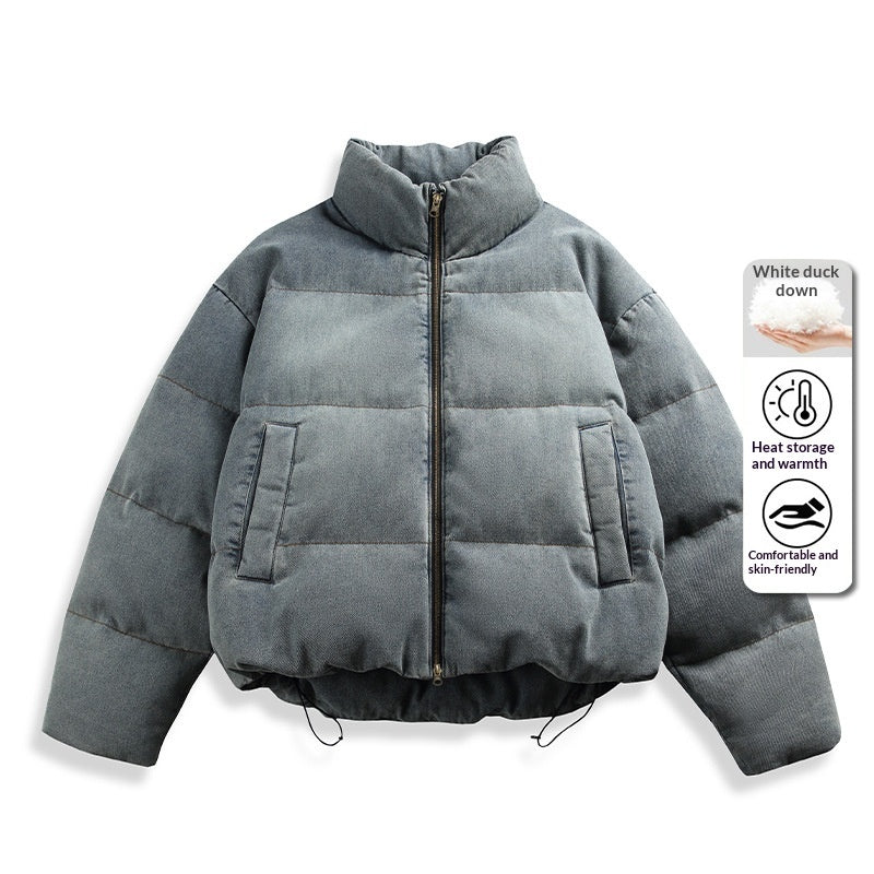 Mens Loose-Fit Padded Down Jacket Outerwear