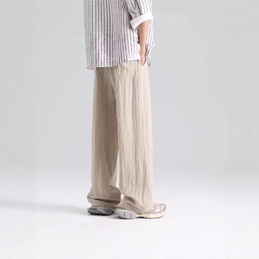 Draped Breathable Ice Silk Athletic Pants For Men