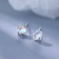 Moonstone Heart-shaped Earrings Niche And Design-focused For Women