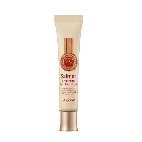 Skinfood Salmon Brightening Spot Eye Cream - Korean Eye Cream for Dark Circles & Puffiness, 30 ml