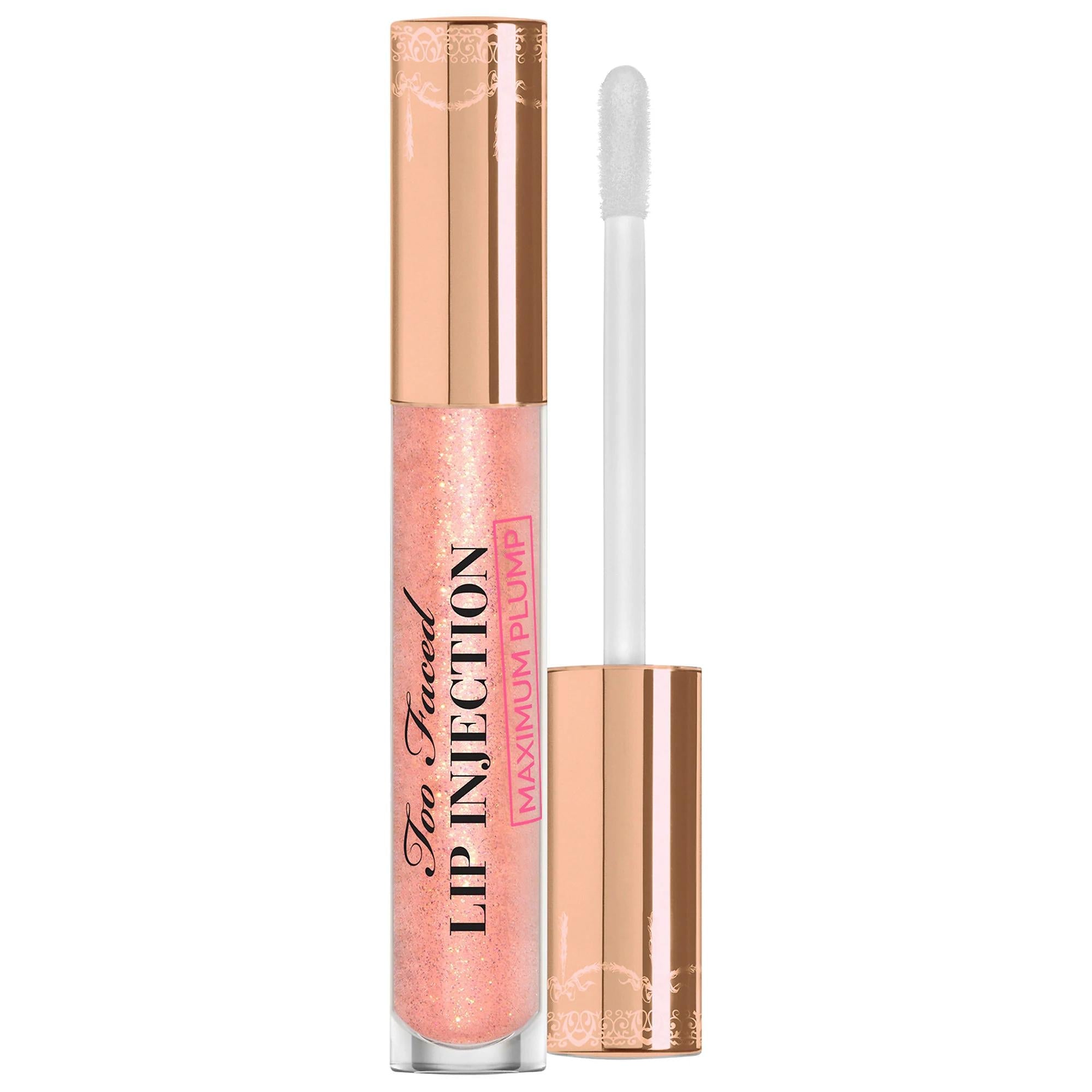 Lip Injection Maximum Plump Extra Strength - Hydrating Lip Plumper & Volumizer, Paraben-Free, Non-Sticky Glossy Finish