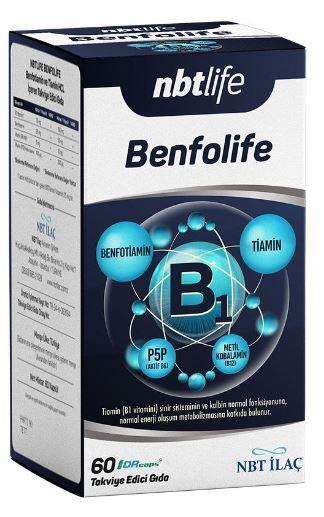 Nbt Life Benfolite with Benfotiamine Vitamin B1 Supplement, 60 Easy-to-Swallow Capsules