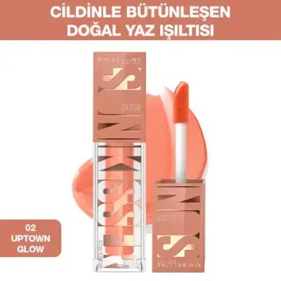 Maybelline New York Sunkisser Liquid Blush - Natural Glow, Easy Application, 02 Uptown Glow