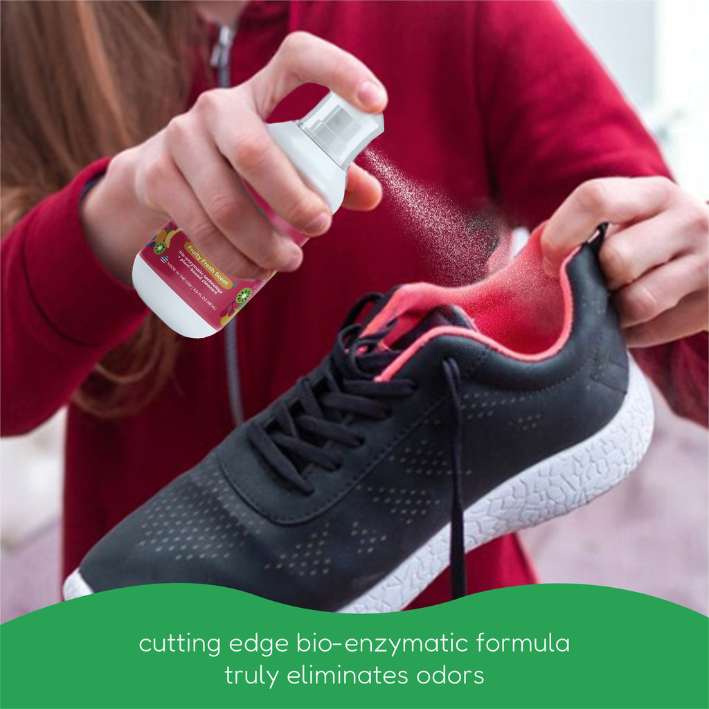 FRESH MONSTER Deodorizing Shoe Spray for Kids & Teens
