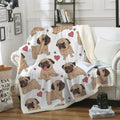 Winter Double Layer Fleece Blanket Puppy Series