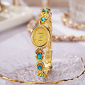 Womens Colored Diamond Niche High Appearance Value Bracelet Watch