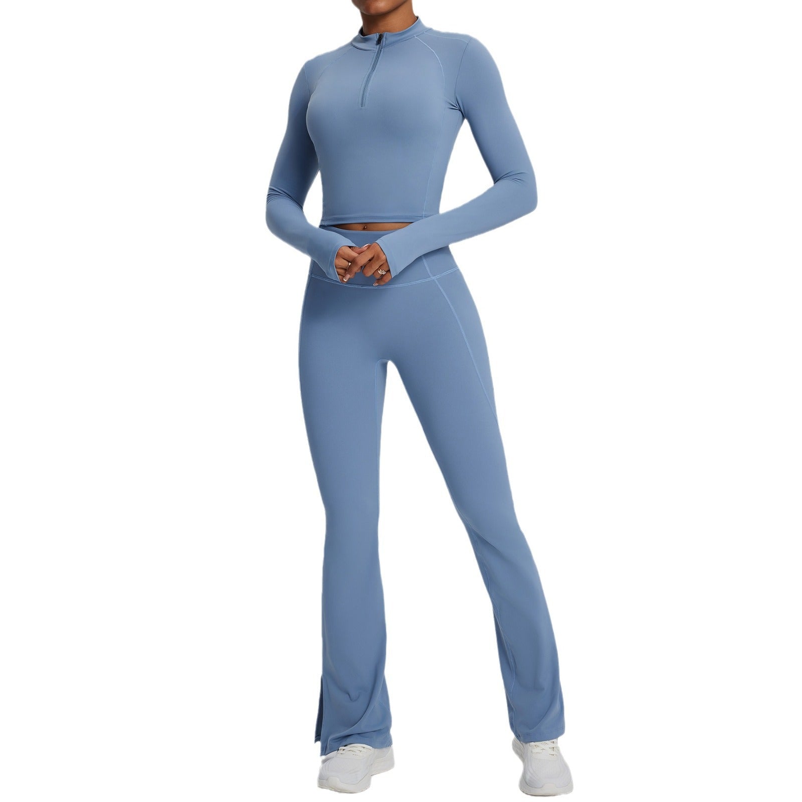 Womens Quick-Dry Long-Sleeve Yoga Wear For Europe And The US