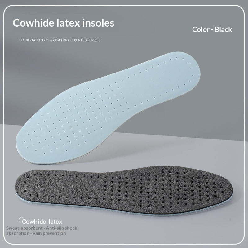 High-elastic Odor-resistant Leather Summer Thin Insoles