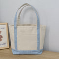 Lattice Travel Large-capacity Color-spliced Thickened Handbag