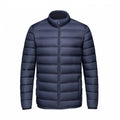 Mens Warm StandUp Collar Zippered CottonPadded Jacket