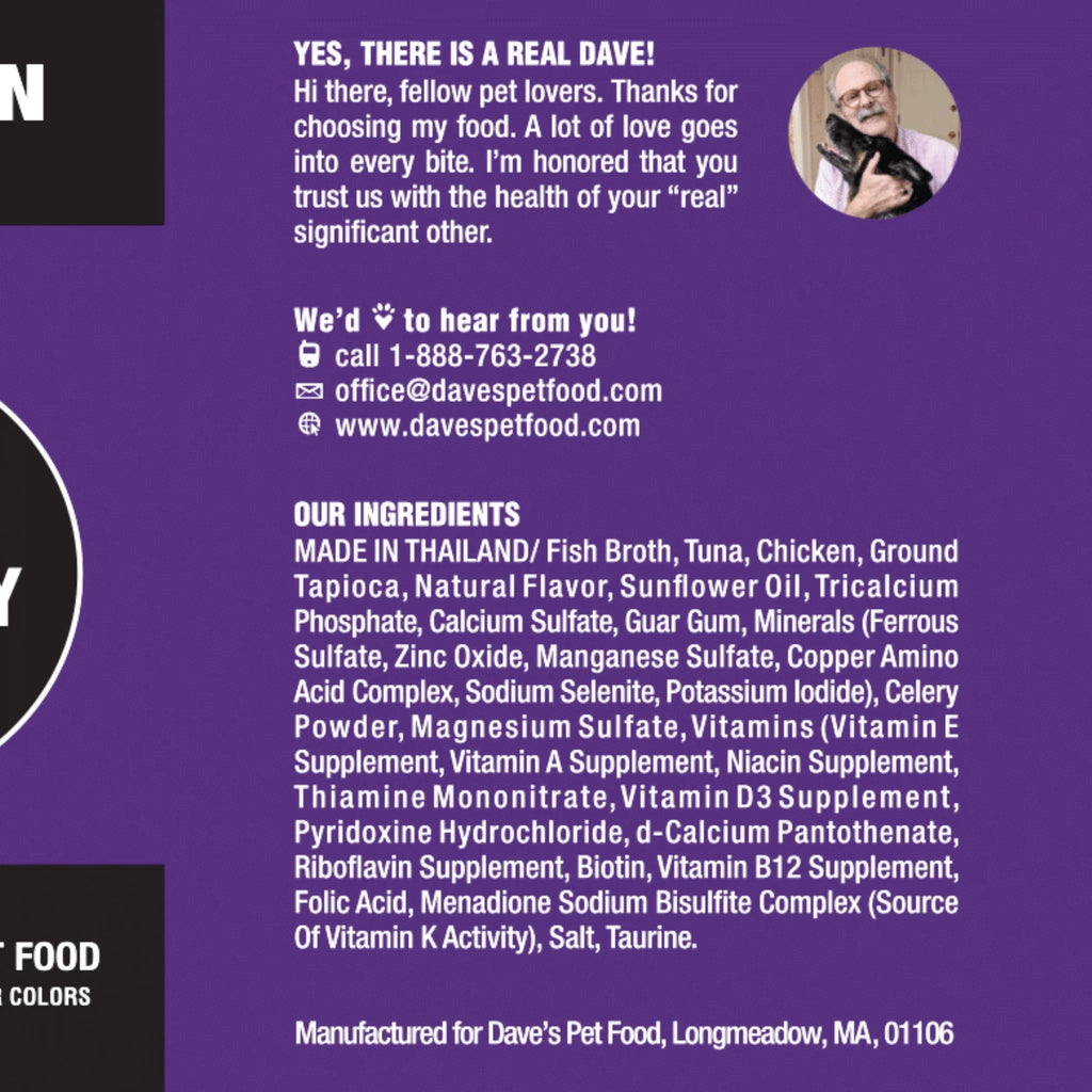Dave's Cat Naturally Healthy Grain Free Tuna & Chicken (13oz)