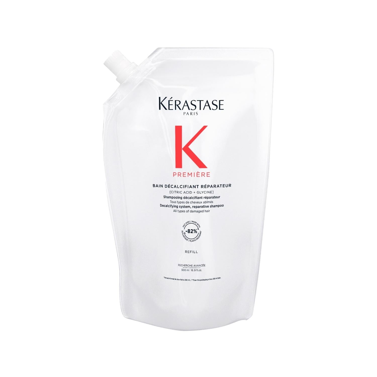 Kerastase Premiere Repairing Shampoo for Damaged Hair - 500ml Refill, Decalcifying & Nourishing