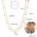 Sweet-and-cool Edgy Two-layer Waist Chain