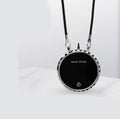 Portable hanging neck air purifier
