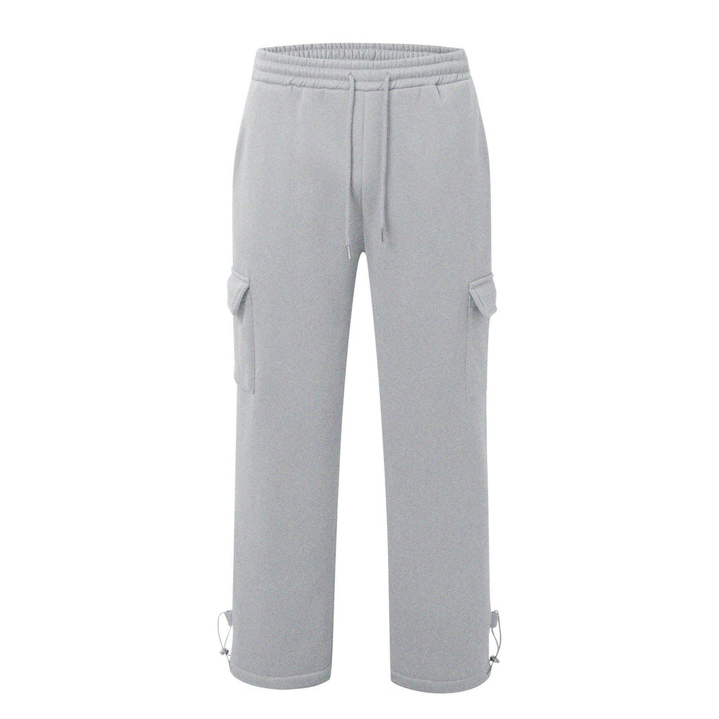 Ankle-Tightening Loose Sweatpants With Multiple Pockets And Drawstrings