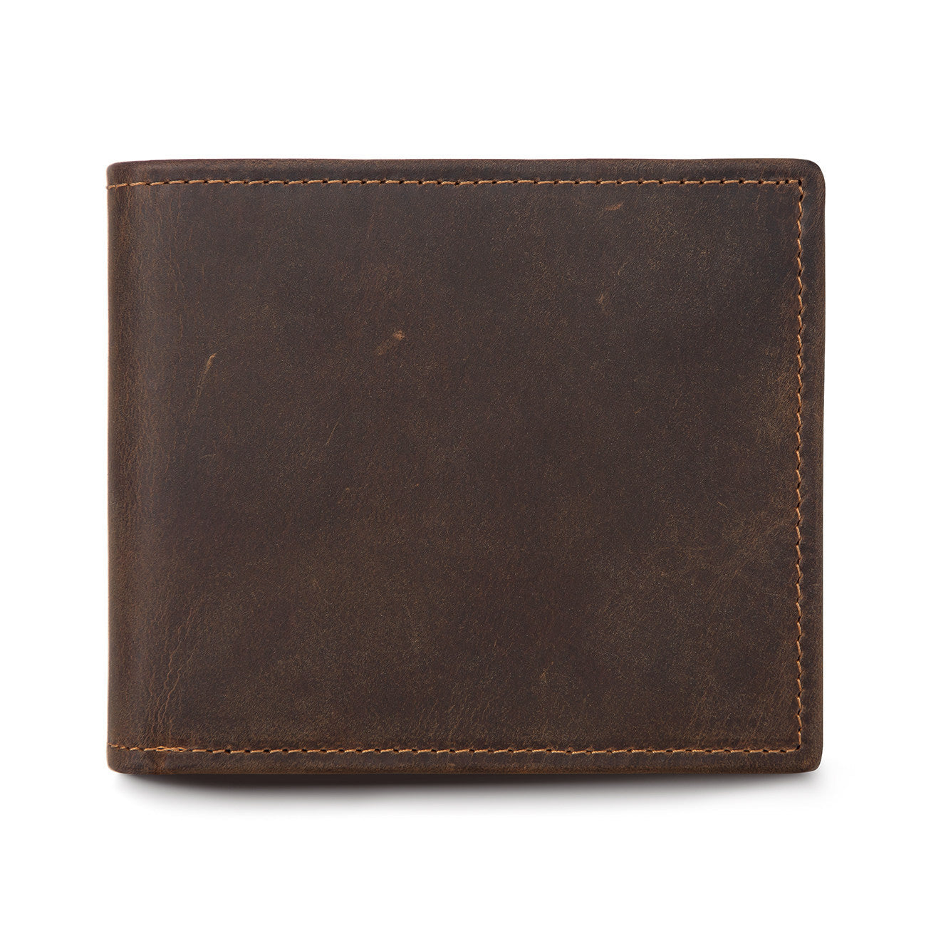 Simple First Layer Cowhide Men's Short Card Package