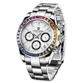 Multifunctional Stainless Steel Quartz Watch for Men