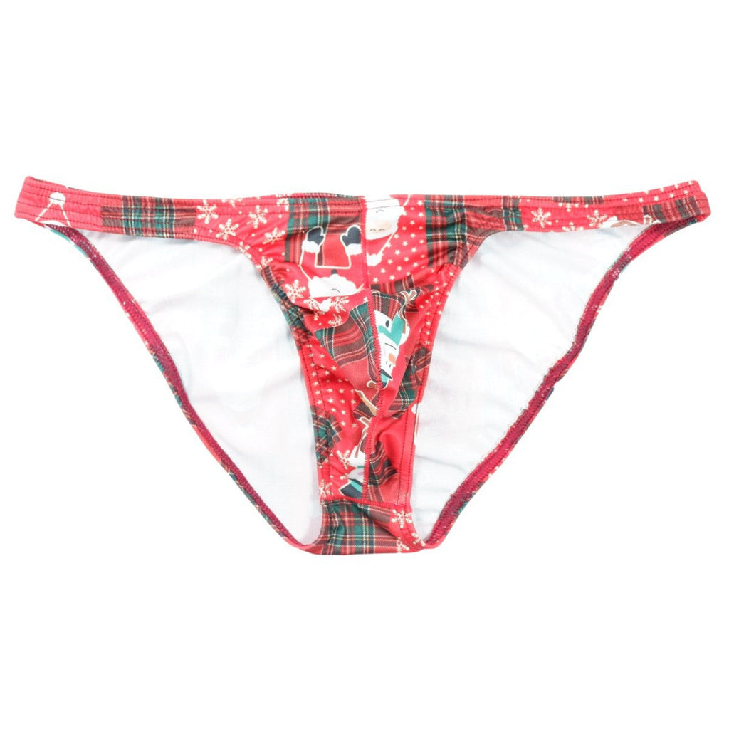 Men's Printed Breathable Underwear, Low Waist Triangle Pants