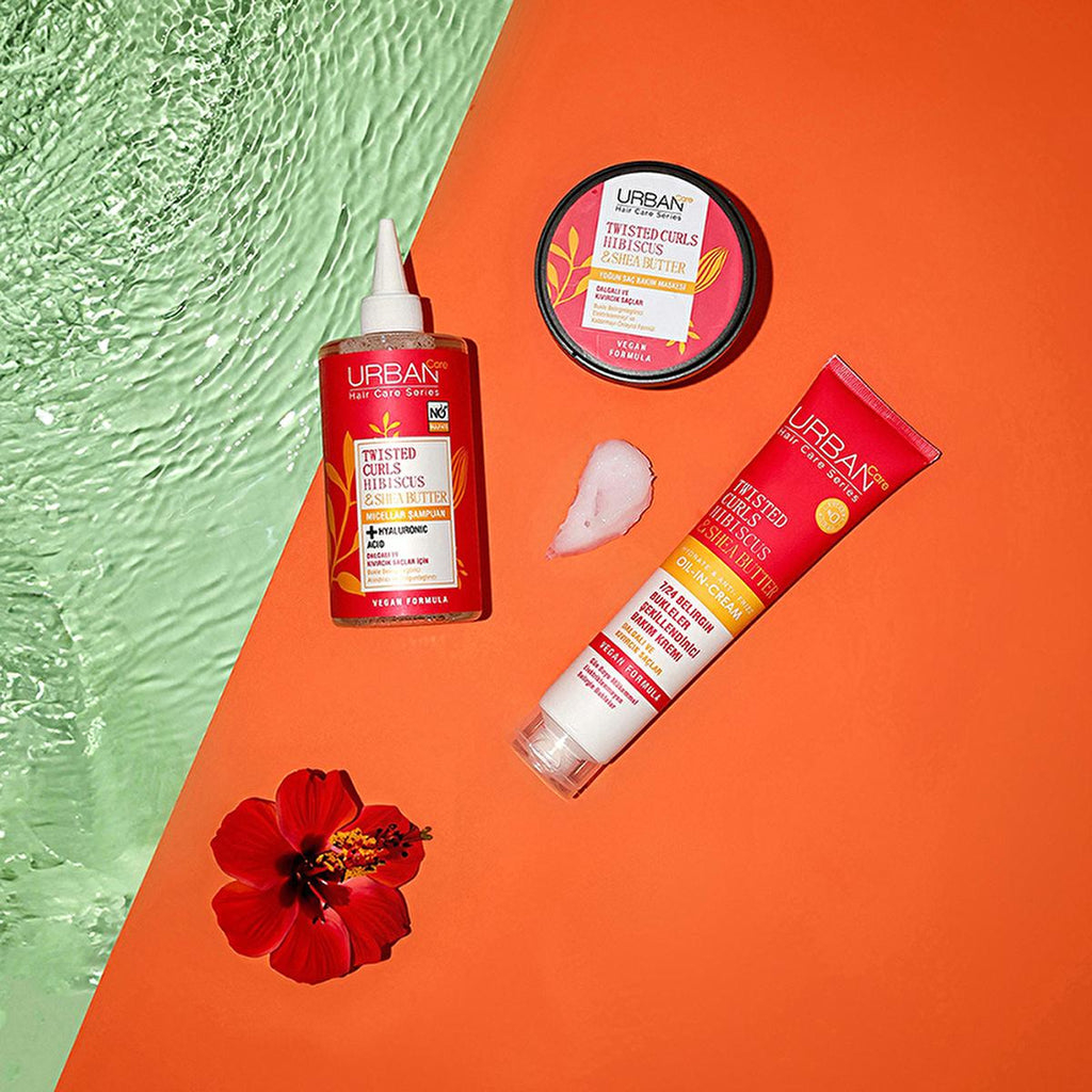 Urban Care Sulfate-Free Micellar Shampoo for Curly Hair - Gentle, Moisturizing, and Frizz-Reducing with Hibiscus & Shea Butter
