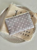 Polka-Dot And Star Quilted Zippered Storage Bag