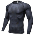 Men's Sports Long Sleeve 3D Print Workout Shirt