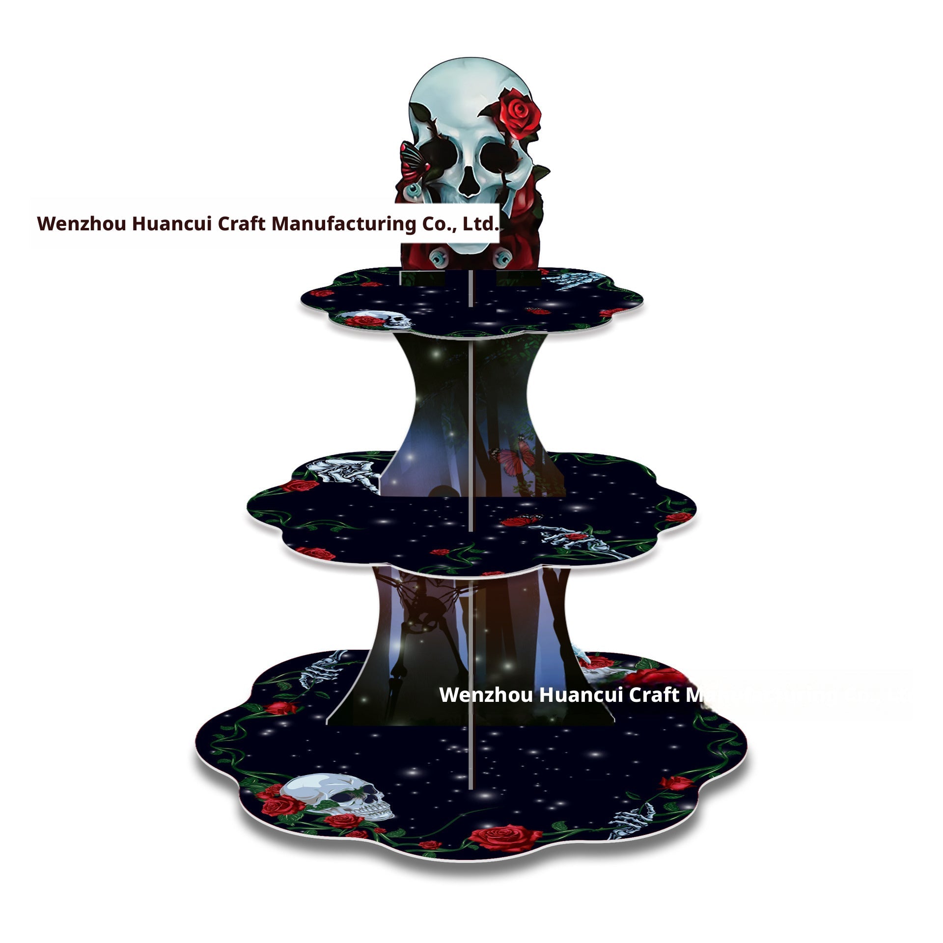 Skull cake rack-three floors-1 piece