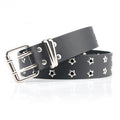 Women's Casual Star Double Row Air Hole Belt
