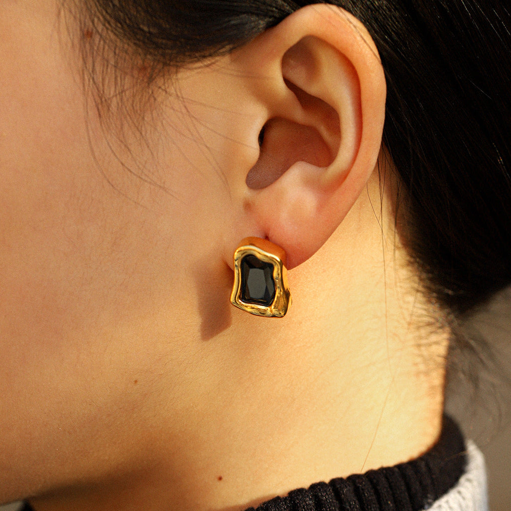 Vintage Personalized Non-fading Titanium Steel Earrings For Women
