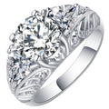 Copper Plate Inlaid Zircon Ring