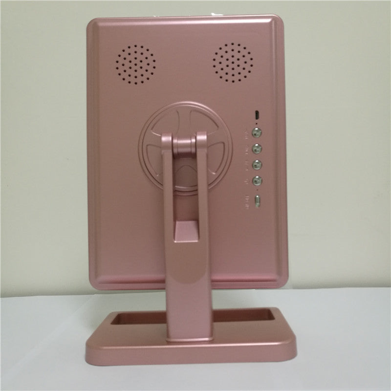 Touch Screen LED Makeup Mirror with Bluetooth Speaker and 10X Magnification