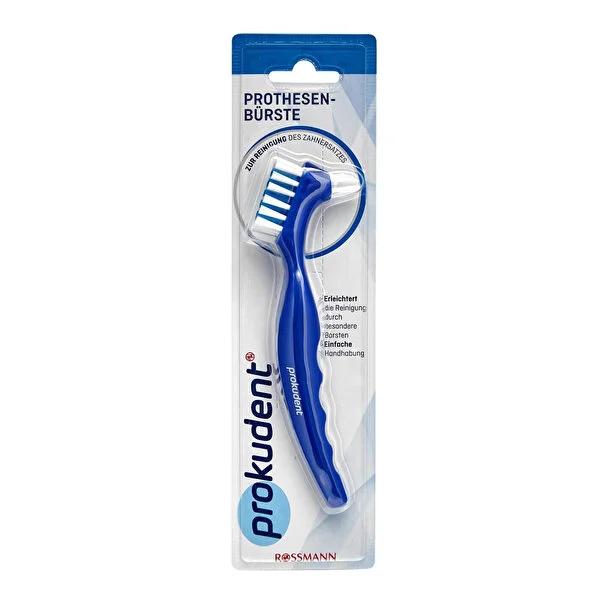 Prokudent Denture Toothbrush: Effectively Cleans Dentures, Ergonomic Non-Slip Handle for Easy Oral Care of Prosthetics