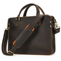 Retro Crazy Horse Leather Briefcase