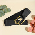 Elastic Black Metal Belt for Fashion Embellishment