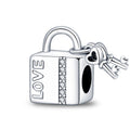 Retro Heart Lock Key Pendant Accessory