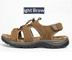 Summer Sandals For Men Fashionable Versatile Sporty Open-toe Solid-color Casual Shoes