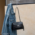 First-layer Vegetable-tanned Cowhide Kelly Bag 2026 New Small Square Bag, Retro Commuter Bag, Large Capacity Crossbody And Shoulder Bag For Women