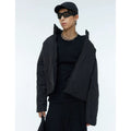 Mens Stylish American-Style Retro Stand-Collar Cotton Jacket
