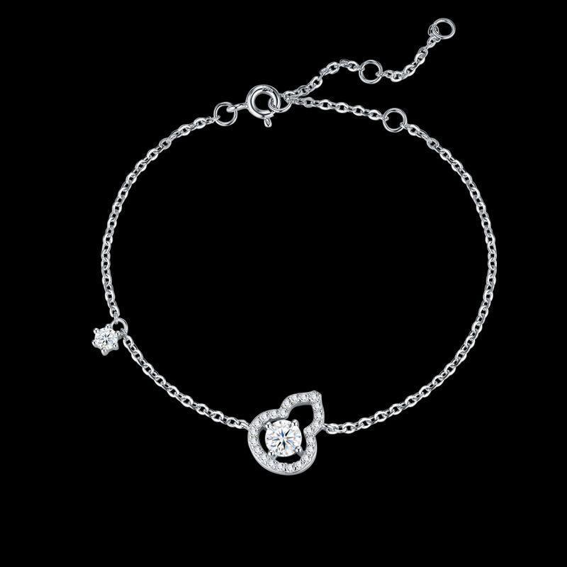 New Sterling Silver Gourd Bracelet For Women