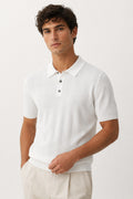Casual Knitted Short-sleeve Mens Polo Shirt
