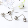 DIY Mouse Head Diamond Alloy Beads Bracelet
