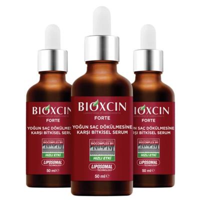 Bioxcin Forte Hair Serum - Anti Hair Loss Treatment for Intense Hair Loss, 3x50ml