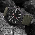 Sporty Nylon Strap Mens Quartz Watch Minimalist Design