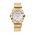 Simple Calendar Diamond Quartz Womens Watch