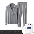 Jacquard Plaid AutumnWinter Mens Pajama Set