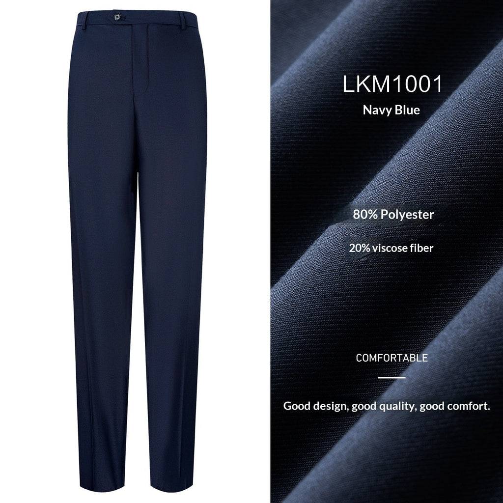 Mens Drapey Dress Pants Business-Casual Formal Wear