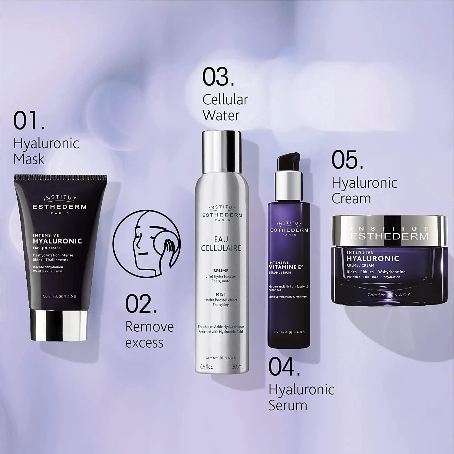 Institut Esthederm Intensive Hyaluronic Acid Face Mask - Anti-Aging Skincare for Dry Skin